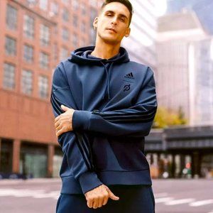 Peloton x Adidas Unisex Sweatshirt - Navy Blue / Small